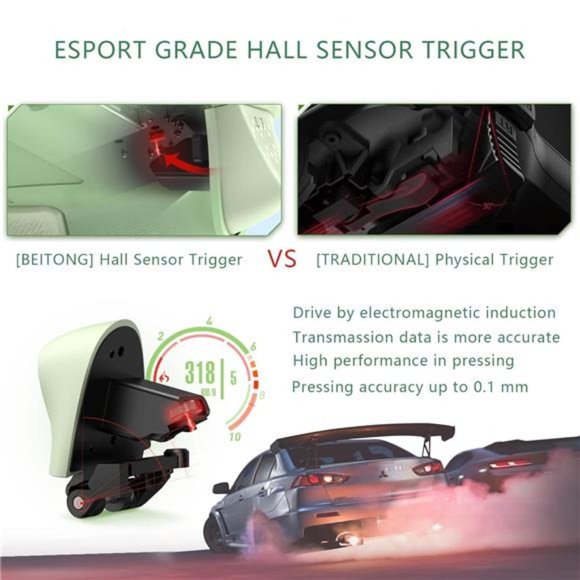 Asura 2 Pro Wireless PC Gaming Controller Dual Vibrate Gamepad Joystick Avocado - Picture 5 of 6